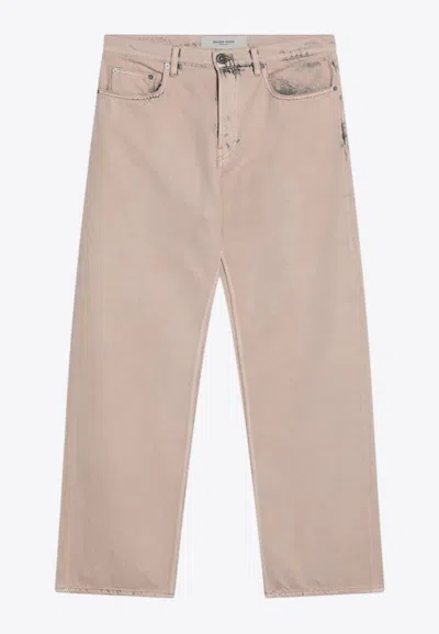Golden Goose Db Dyed-effect Denim Pants In Pink
