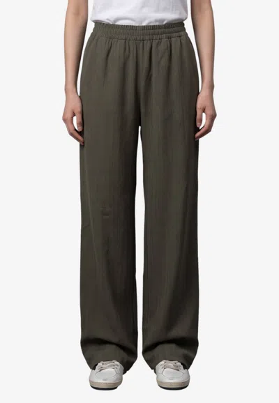 Golden Goose Db Elasticated Track Pants In Green