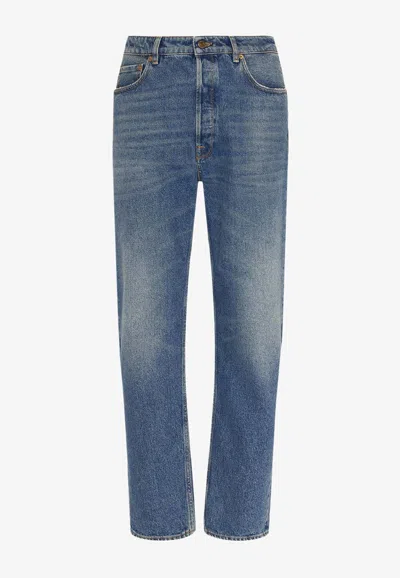 Golden Goose Db Essential Straight-leg Jeans In Blue