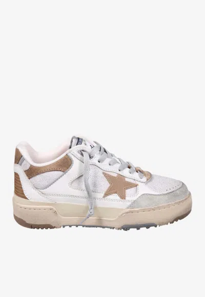Golden Goose Db Forty Two Distressed Leather Low-top Sneakers In Multi
