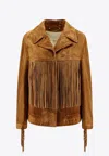 Golden Goose Db Fringed Buttoned Jacket