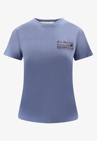 GOLDEN GOOSE DB GOLD CLUB LOGO T-SHIRT