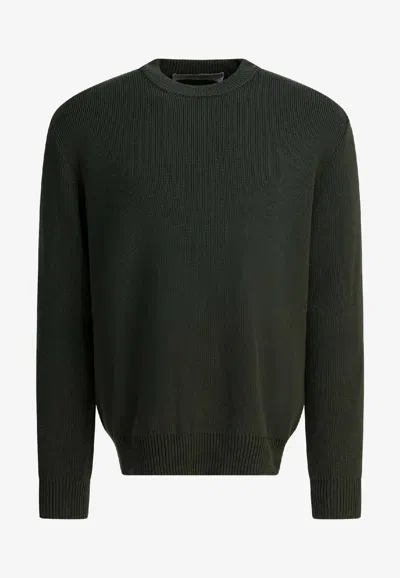 Golden Goose Db Golden Crewneck Sweater In Green