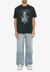 Golden Goose Db Graphic Print Crewneck T-shirt In Black