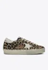 Golden Goose Db Hi-star Leopard Print Low-top Sneakers In Beige