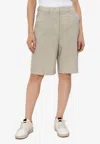 Golden Goose Db Journey Bermuda Shorts In Sand