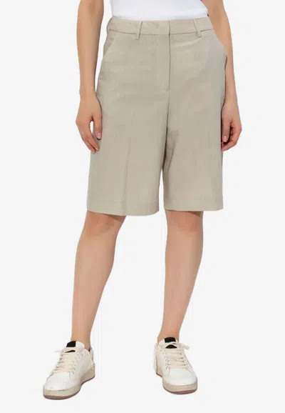 Golden Goose Db Journey Bermuda Shorts In Sand