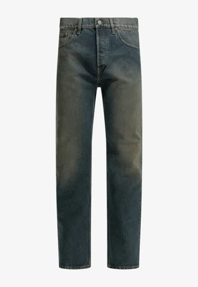Golden Goose Db Journey Straight-leg Jeans In Blue