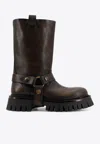 Golden Goose Db Kurt Stud-embellished Mid-calf Boots In Brown