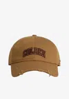 Golden Goose Db Logo Embroidered Baseball Cap In Brown