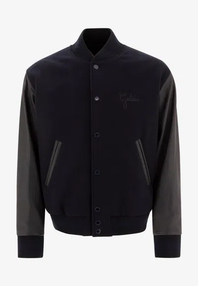 Golden Goose Db Logo Embroidered Bomber Jacket