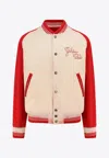 Golden Goose Db Logo Embroidered Bomber Jacket