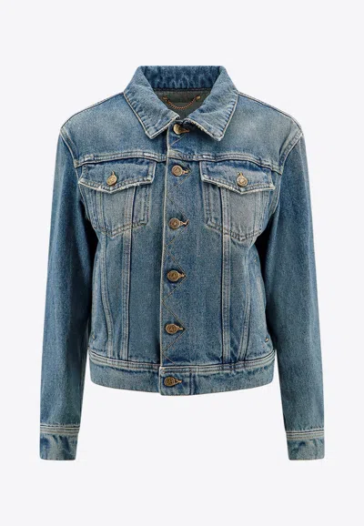 Golden Goose Db Logo Patch Denim Jacket