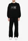 Golden Goose Db Logo Print Track Pants In Black