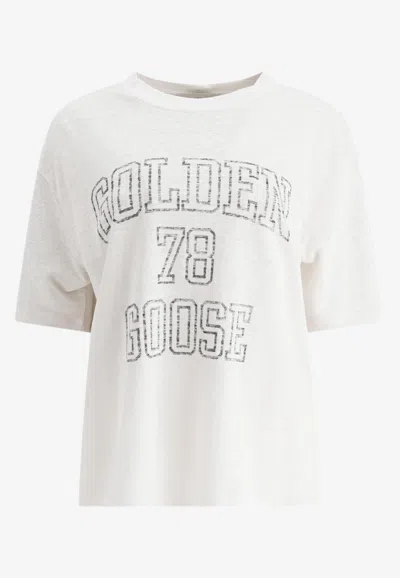 Golden Goose Db Logo Printed Crewneck T-shirt
