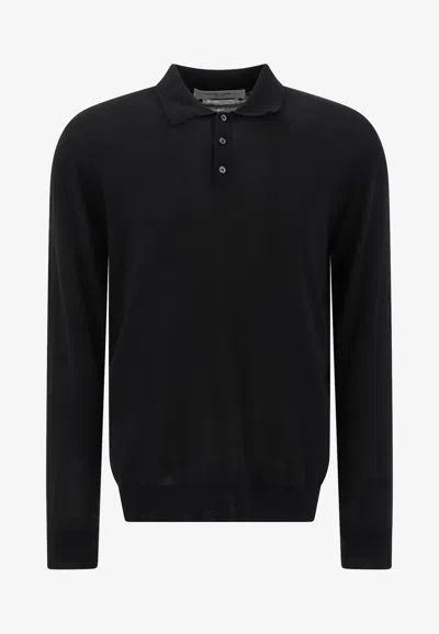 Golden Goose Db Long-sleeved Polo T-shirt