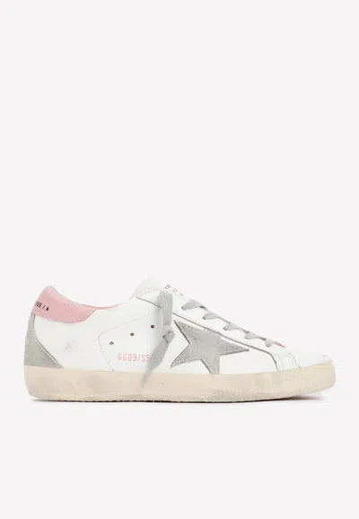 Golden Goose Db Low-top Superstar Sneakers In Calf Leather In White