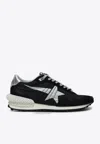 Golden Goose Db Marathon Nylon And Suede Sneakers In Black