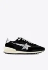 Golden Goose Db Marathon Nylon And Suede Sneakers In Black