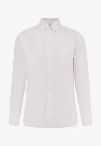Golden Goose Db Metal Star Long-sleeved Shirt In White