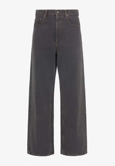 Golden Goose Db Morgan Wide-leg Jeans In Black