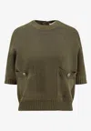 Golden Goose Db Ottavia Ribbed Knit Top In Green
