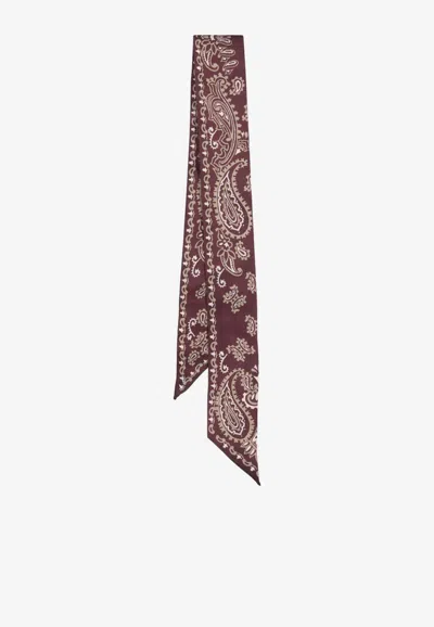 GOLDEN GOOSE DB PAISLEY PRINT SILK SCARF 