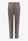 Golden Goose Db Prince Of Wales Tailored Pants In Multi