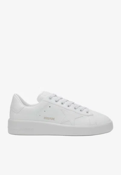 Golden Goose Db Pure-star Leather Loe-top Sneakers In White
