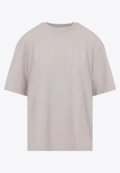 Golden Goose Db Reversed Logo Vintage Effect T-shirt In Pink