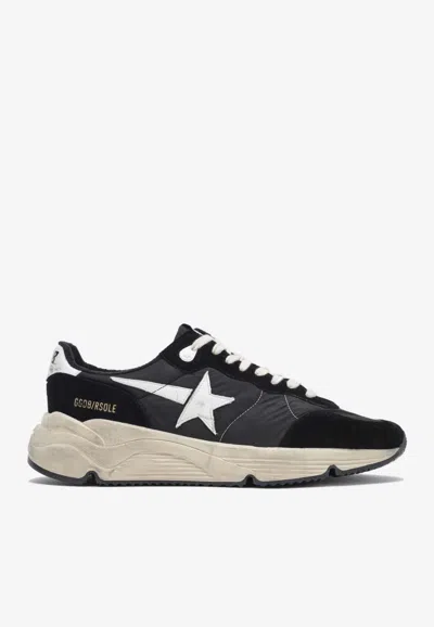 Golden Goose Db Running Sneakers With Logo-patch In Black