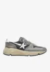 Golden Goose Db Running Suede Low-top Sneakers In Gray