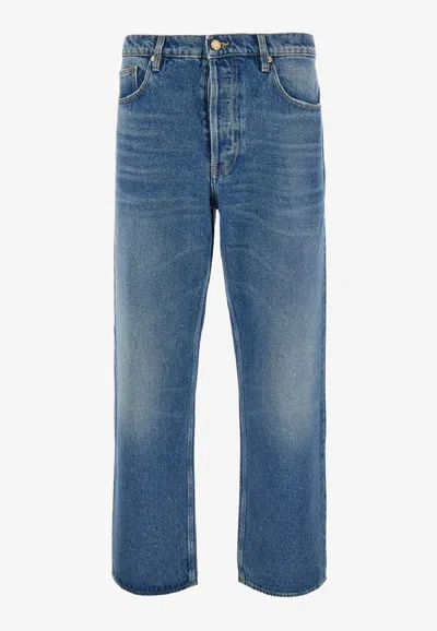 Golden Goose Db Skate Straight-leg Jeans In Blue