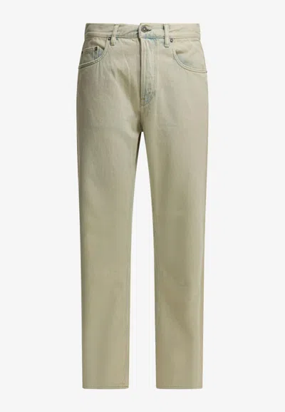 Golden Goose Db Skate Washed Jeans In Blue