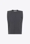 Golden Goose Db Sleeveless Rhombus T-shirt In Gray