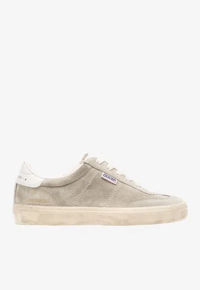 Golden Goose Db Soul Star Suede Sneakers In Neutral
