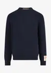Golden Goose Db Star Embellished Crewneck Sweater In Blue