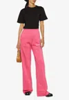 Golden Goose Db Star Embroidered T-shirt In Black