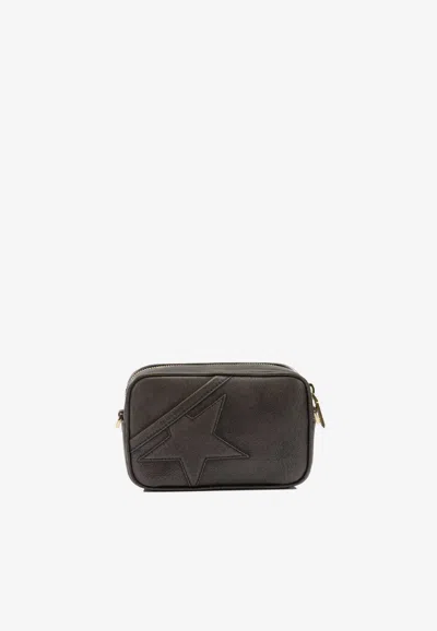 Golden Goose Db Star Leather Crossbody Bag In Brown