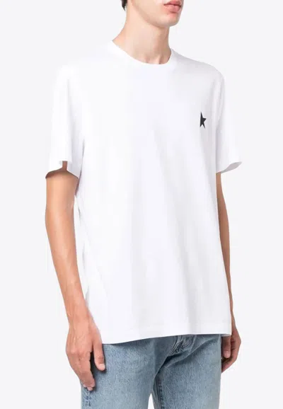 Golden Goose Db Star Logo Print T-shirt In White