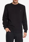 Golden Goose Db Star Print Crewneck Sweatshirt In Black