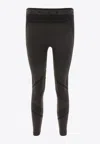 Golden Goose Db Star Motif Two-tone Leggings In Black