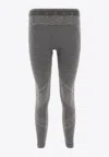 Golden Goose Db Star Motif Two-tone Leggings In Gray