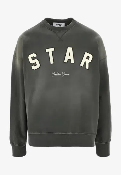 Golden Goose Db Star Patch Faded Sweatshirt In Multi