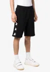 Golden Goose Db Star Print Bermuda Shorts In Black