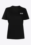Golden Goose Db Star Print Crewneck T-shirt In Black