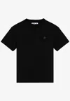 Golden Goose Db Star Print Crewneck T-shirt In Black