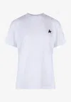 Golden Goose Db Star Print Crewneck T-shirt In White