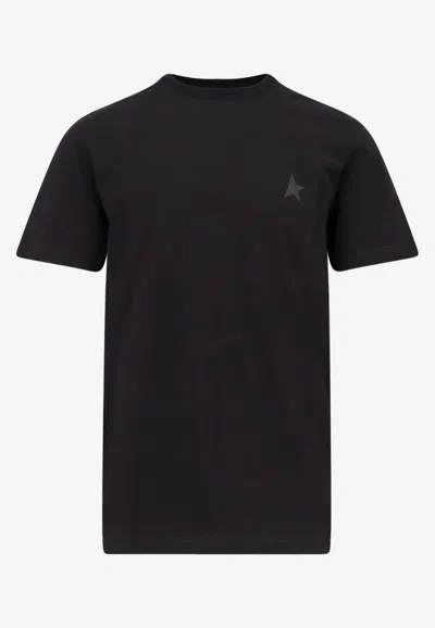Golden Goose Db Star Print T-shirt In Black
