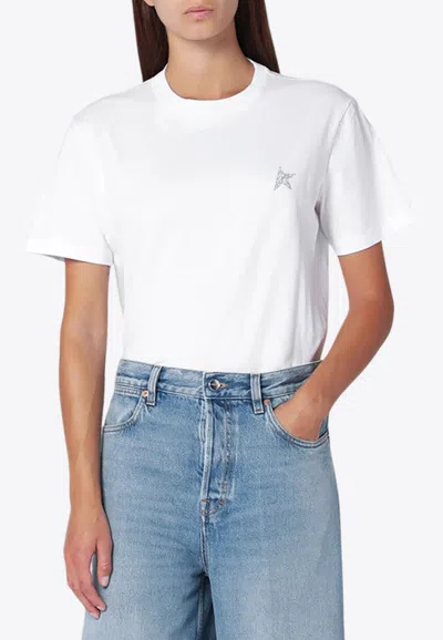 Golden Goose Db Star Short-sleeved T-shirt In White